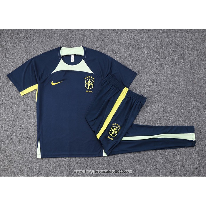 Tuta da Track Brasile Manica Corta 2022 2023 Blu